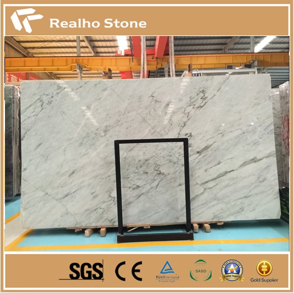 Bianco århundrede hvid marmorplader i god kvalitet med sorte årer Good Quality Bianco Century White Marble Slabs With Black Veins