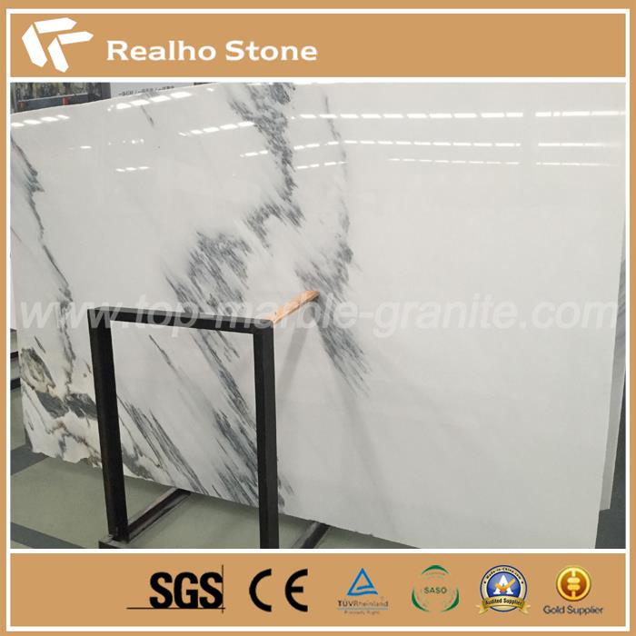 White marble slabs for tiles