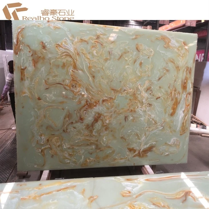 Artificial Onyx Stone Marble Slab Per Square Meter For Wall Floor Countertop
