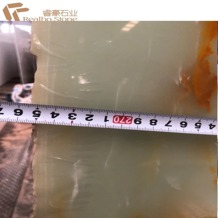 Wholesale Cheapest Custom Design Hot Selling Artificial Green Onyx Slab
