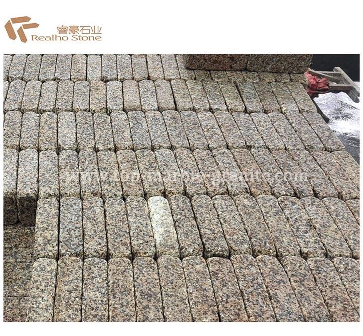granite tumbled cream tiles