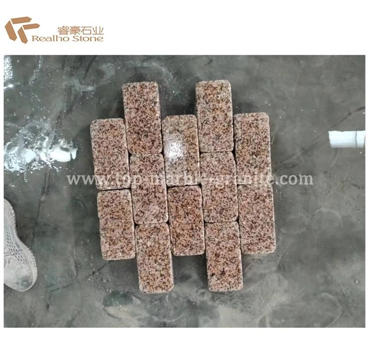 tumbled rusty yellow granite