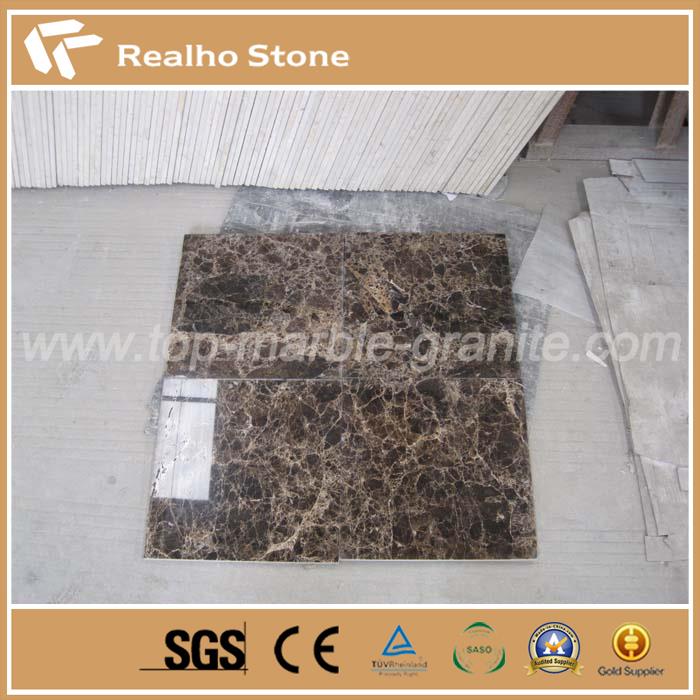 Dark Emperador Brown Marble Composite Tile