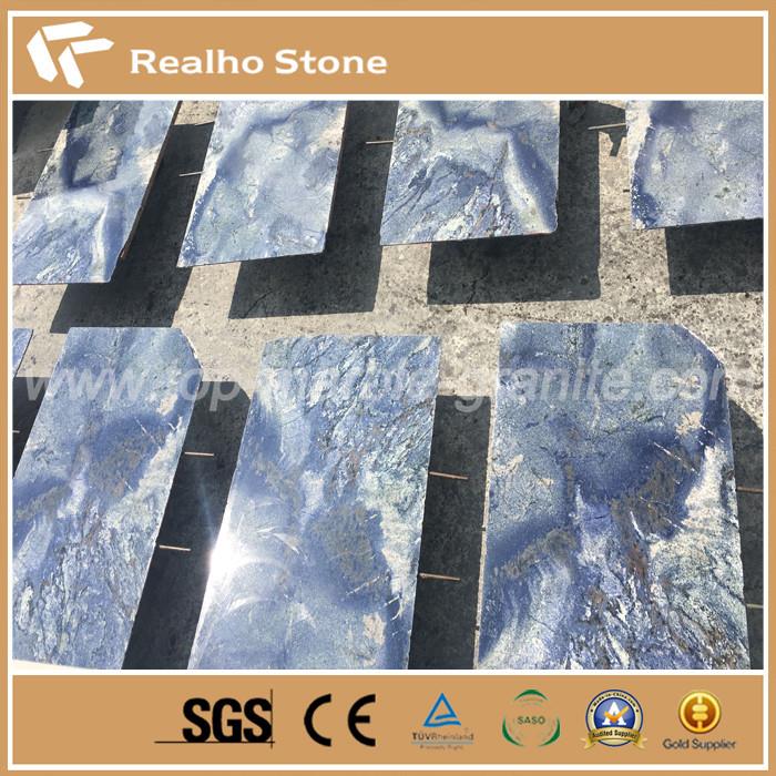 Luxury Brazilian Blue Azul Bahia Granite Slab For Sales