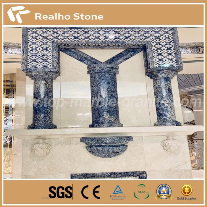Luxury Brazilian Blue Azul Bahia Granite Slab For Sales