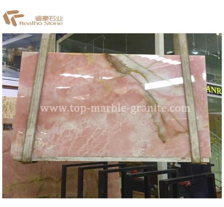 pink onyx slabs price