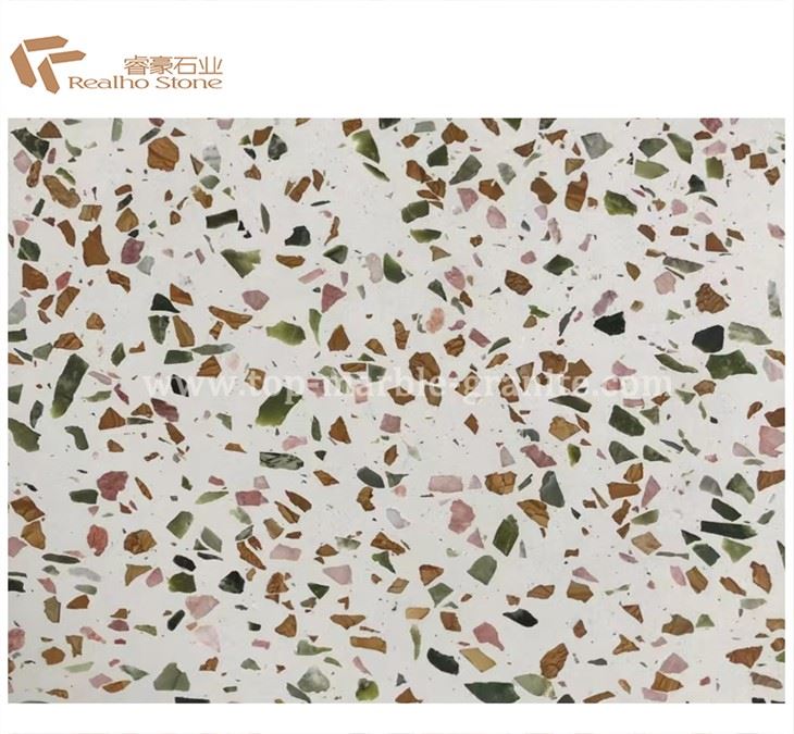 Fabriks farverige Terrazzo Sten Flise