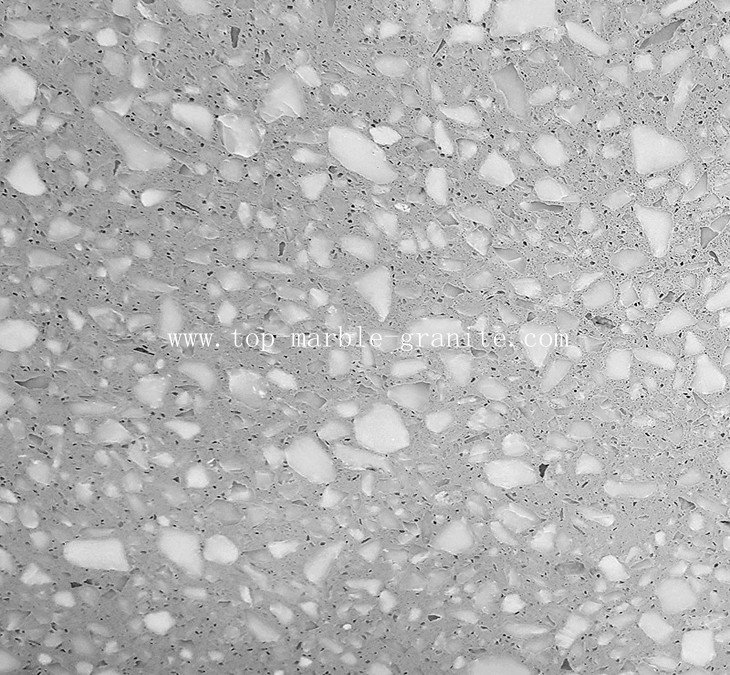 grey honed hd terrazzo