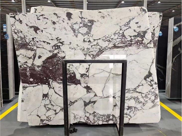 calacatta viola marble slab